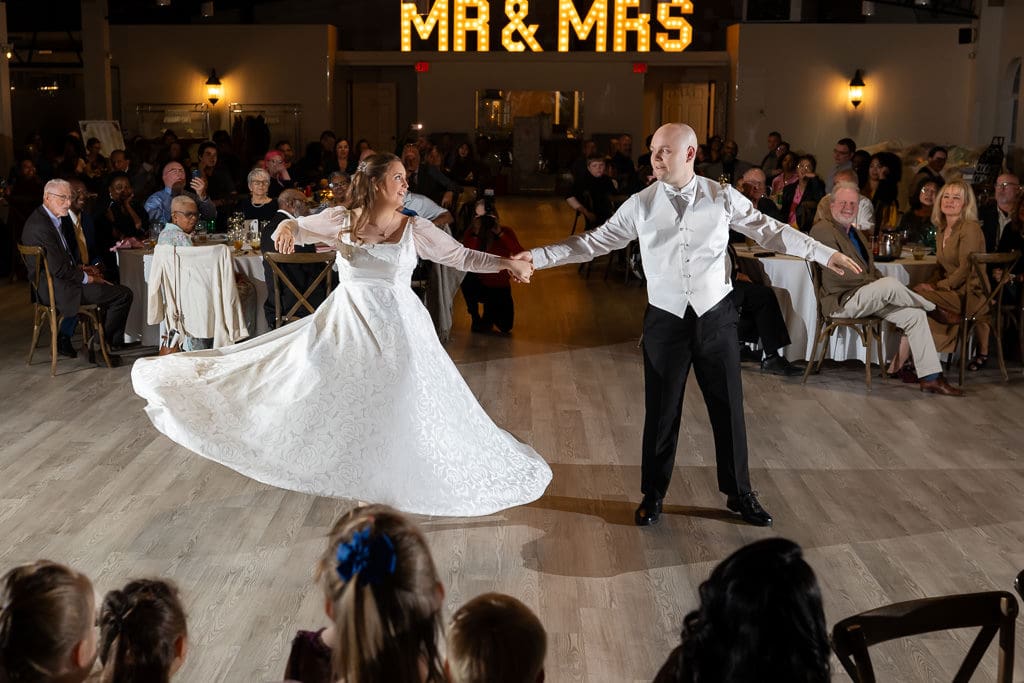 Couple first dance Lone Summit Ranch Wedding