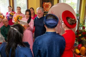 The wisdom speech from the groom's dad too emotional to say himself